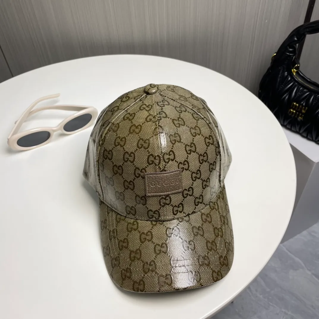 P60【GUCCI】🌸2024 official website is online simultaneously🎊 Korean version of the new British classic casual atmosphere customized model 1:1 original quality unisex baseball cap Meibang three-dimensional printed geological fabric high version quality🔥🔥🔥