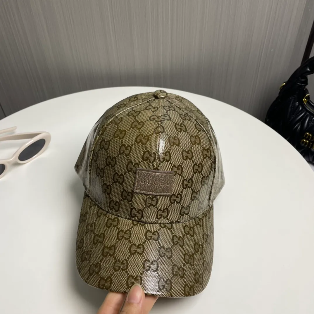 P60【GUCCI】🌸2024 official website is online simultaneously🎊 Korean version of the new British classic casual atmosphere customized model 1:1 original quality unisex baseball cap Meibang three-dimensional printed geological fabric high version quality🔥🔥🔥