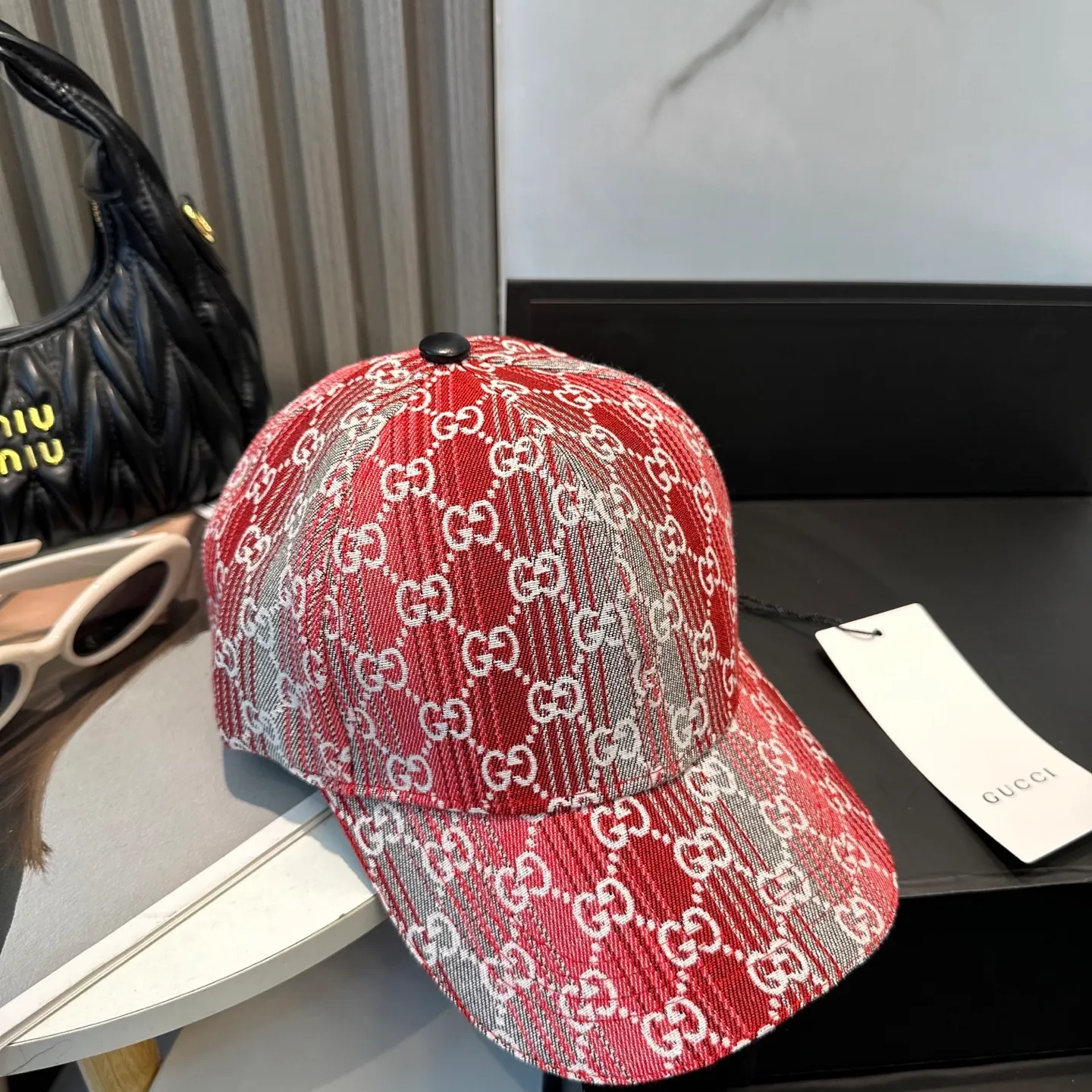 P56 GUCCI Gucci 2025 counter new jacquard baseball cap🧢very trendy! Casual and sports style, classic production, super easy to match! Look small