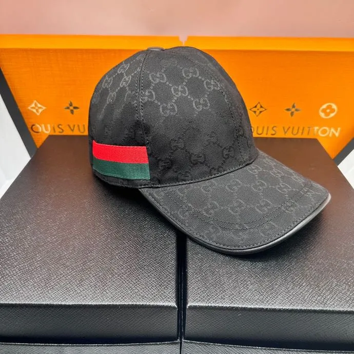 P90 classic ready-made Gucci (Gucci) two-color webbing, top-quality original order, excellent quality, same baseball cap as the official website, real shot, ready-made fast delivery