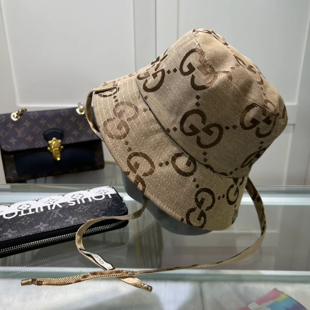 60💰[GUCCI] New simple embroidered long-strap canvas hat, very trendy! Casual and sports style, classic production, super easy to match!