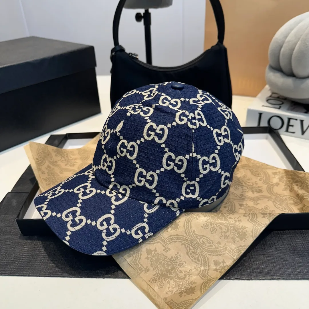 P160 GUCCI Gucci GGDenim series denim baseball cap. The official website has the same fabric as presbyopia❀, retro classic series, same style for men and women!
