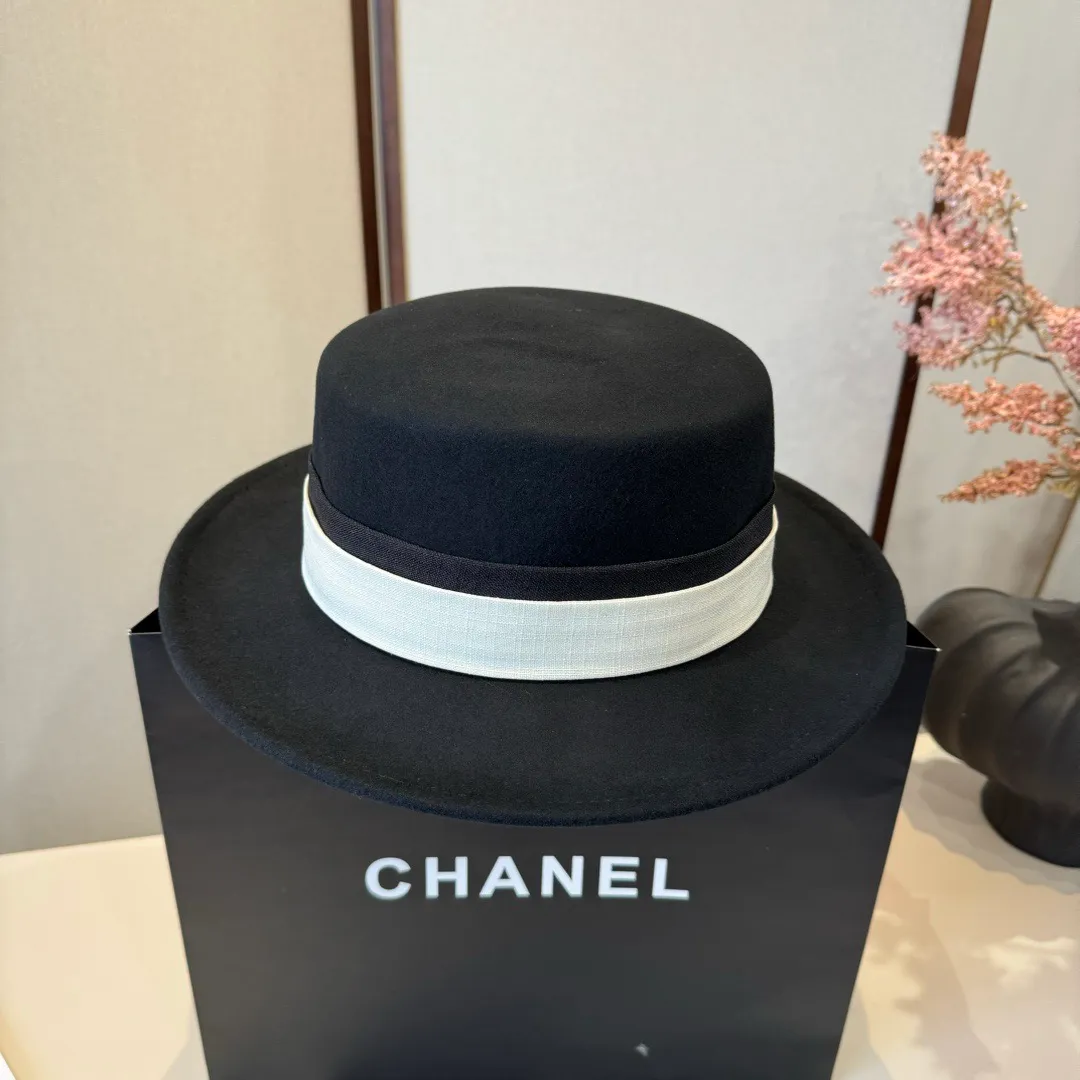 💰180¥ Gucci new wool top hat, flat top hat, 100% wool fabric 🦙%, head circumference 57cm