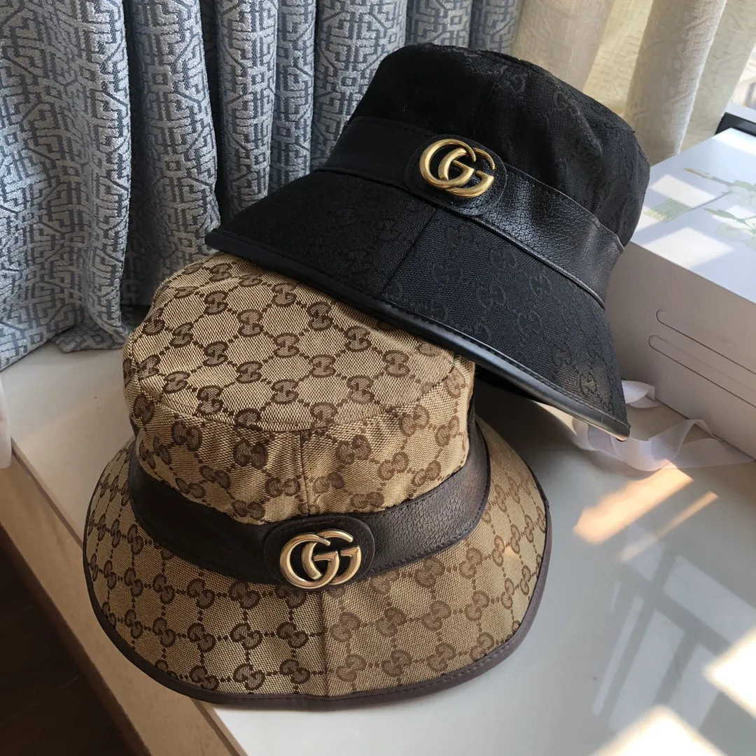 Special batch of 110 original large logo "with dust bag" new fisherman hat from Gucci official website, cowhide edging, not the average quality in the market, often sold in counters, a must-have item for goddesses! The popularity is enough to show that this hat is loved by everyone! Chop it into hands