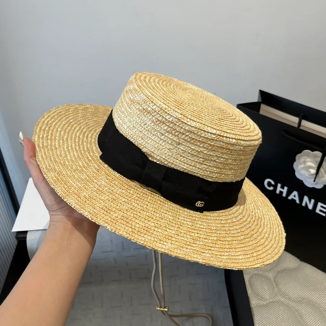 💰160¥ Gucci flat-top straw hat. Advanced customization