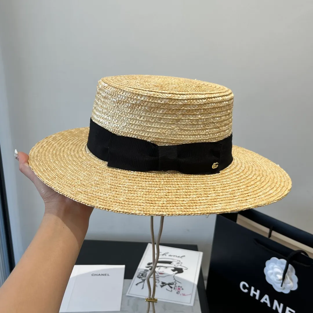 💰160¥ Gucci flat-top straw hat. Advanced customization
