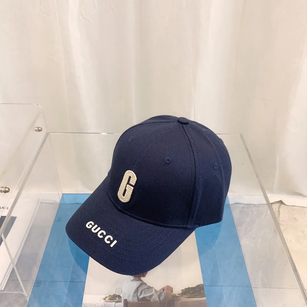 P60 GUCCI Gucci 2022 counter new simple G letter embroidered baseball cap, very trendy! Casual and sports style, classic production, super easy to match!
