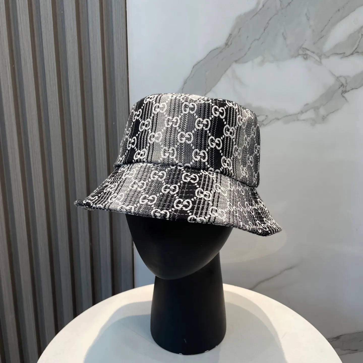 P60 GUCCI 2025 counter new jacquard fisherman hat, very trendy! Casual and sports style, classic production, super easy to match! Look small