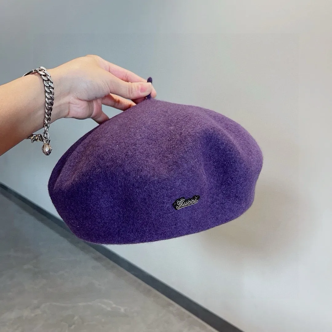 💰110¥ Gucci wool beret, pumpkin hat, super genuine 100% wool fabric, head circumference 57cm