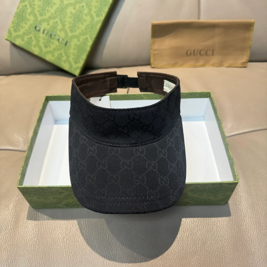 P90 original version shipped!   , Gucci (Gucci) latest original single wide version of the empty hat with webbing. 1:1 mold opening and customization at the counter, the highest version, original canvas fabric, light and breathable! Photographed in real life, suitable for men and women in all seasons, basic head circumference 56cm, adjustable patches.