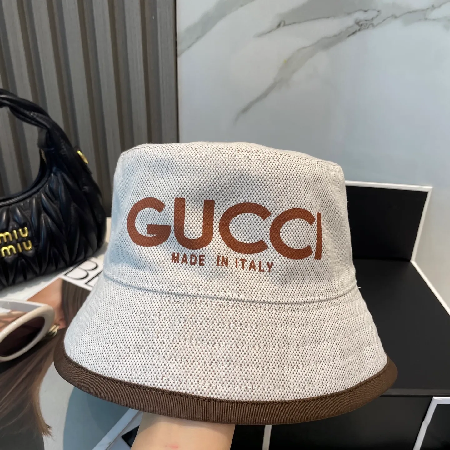 P70💛 Comes with dust bag [GUCCI] 2025 new double-sided counter bucket hat, new model shipped, big brand style is super easy to match, hurry up and get it!