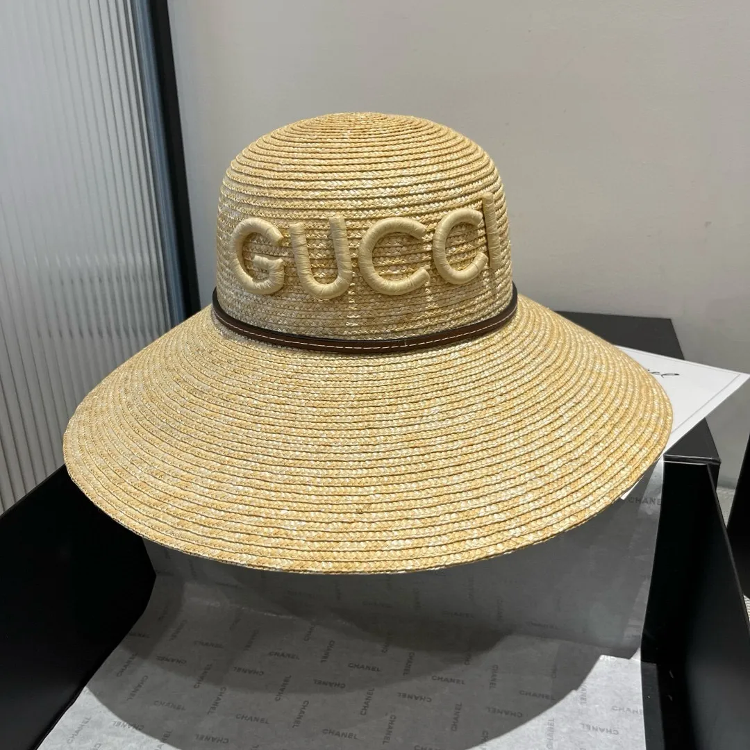 💰240¥ Gucci official straw hat, official one-to-one custom molding, head circumference 57cm