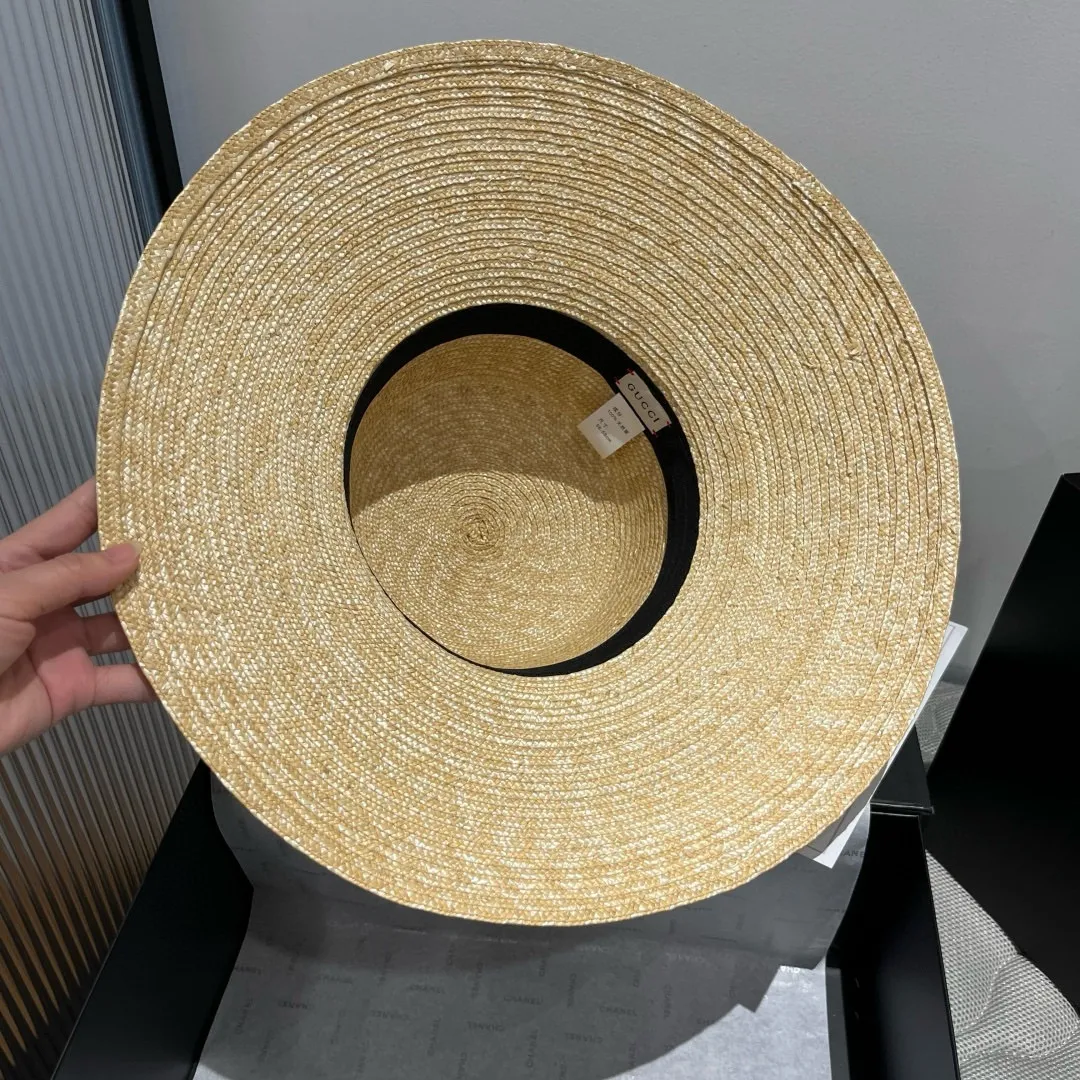 💰240¥ Gucci official straw hat, official one-to-one custom molding, head circumference 57cm