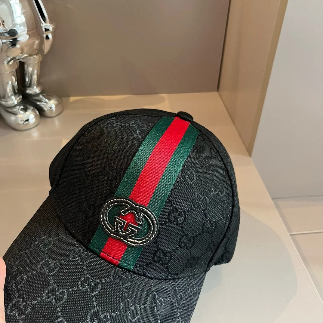 💰60¥ Gucci presbyopic classic baseball cap, unisex, casual and running style
