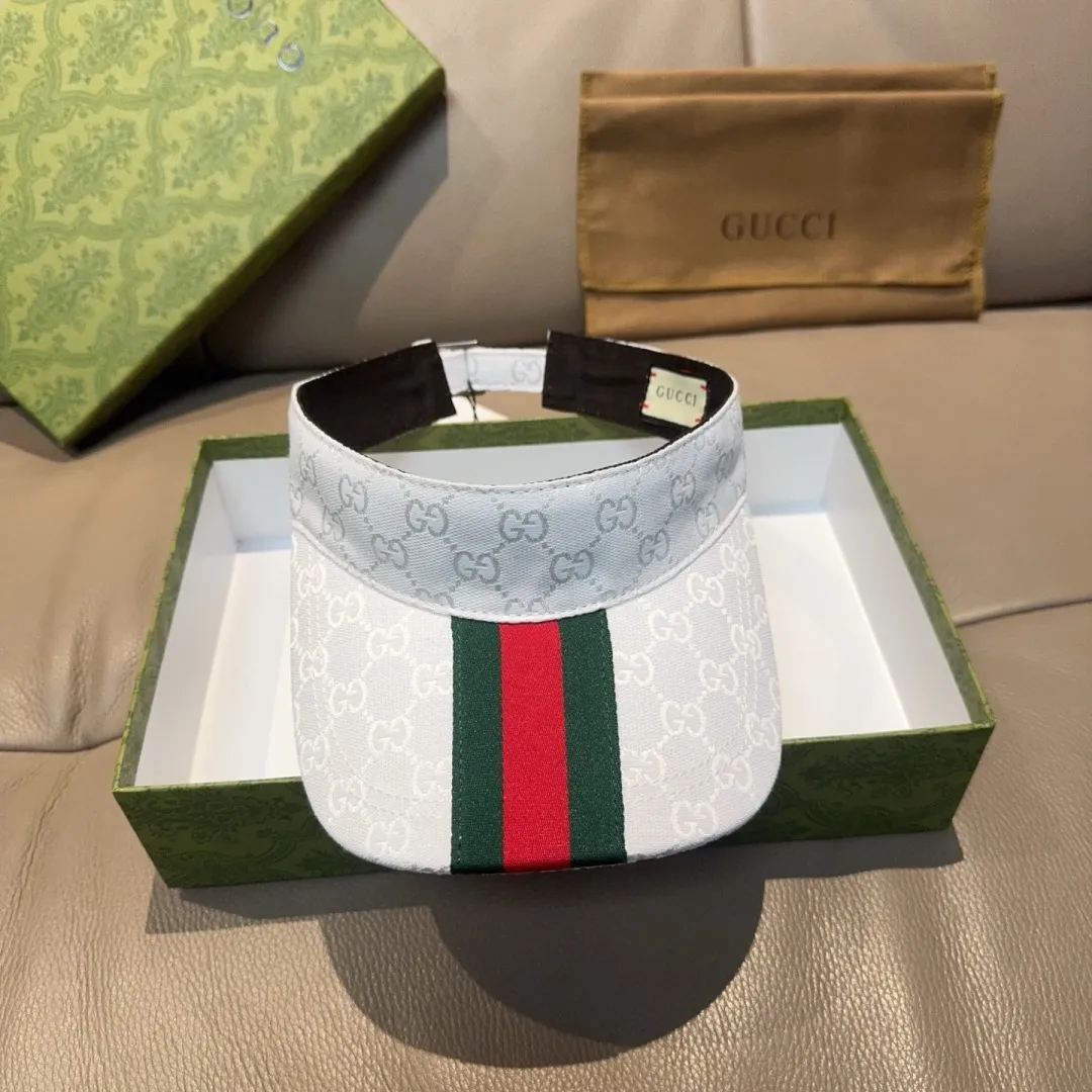 P90 original version shipped!   , Gucci (Gucci) latest original single wide version of the empty hat with webbing. 1:1 mold opening and customization at the counter, the highest version, original canvas fabric, light and breathable! Photographed in real life, suitable for men and women in all seasons, basic head circumference 56cm, adjustable patches.