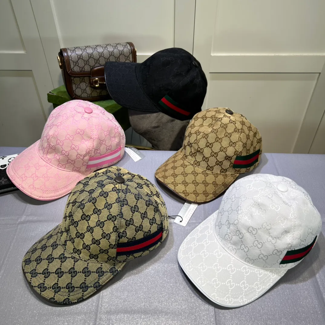p90💰10,000-year-old classic model is shipped! Gucci (Gucci) classic original baseball cap 😍😍Customized at the 1:1 counter mold, the highest version, original canvas + first layer of cowhide, pure cotton lining, light and breathable! Photographed in real life, suitable for men and women in all seasons, basic head circumference 56cm, adjustable patches.