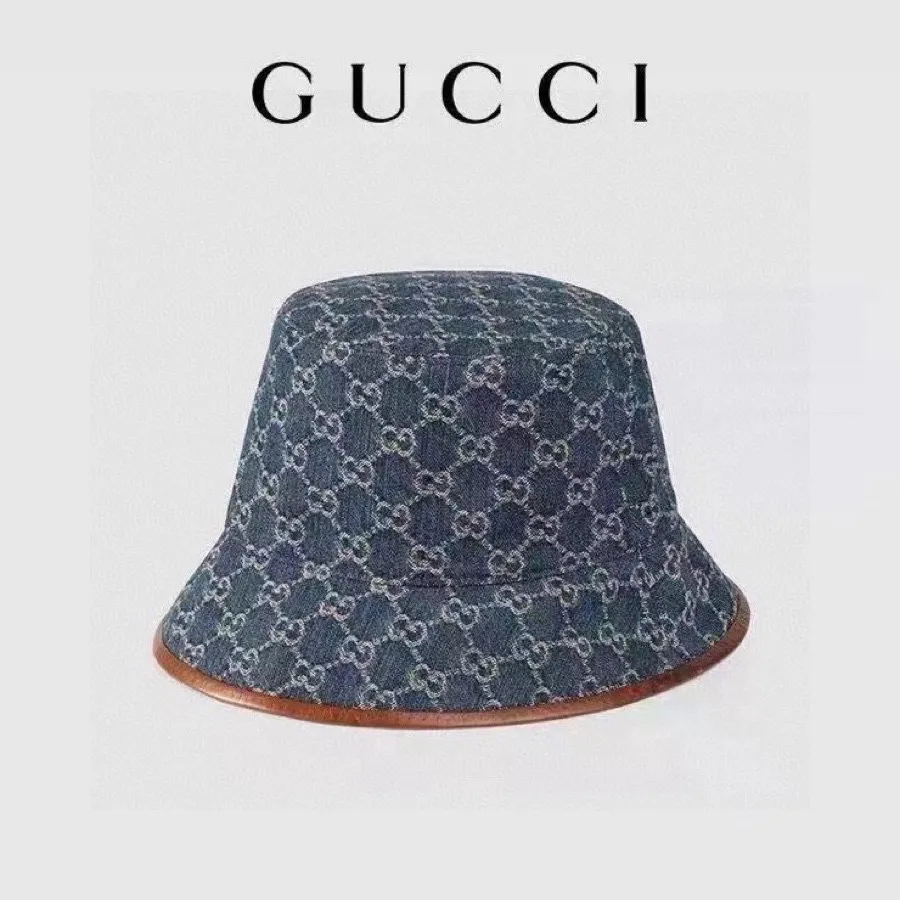 Special batch 🉐90💰 👒Gucci👒 Synchronized with Gucci official website, simple and elegant fisherman hat with precision embroidery, comfortable and breathable, super good quality, playful style is very age-reducing👍