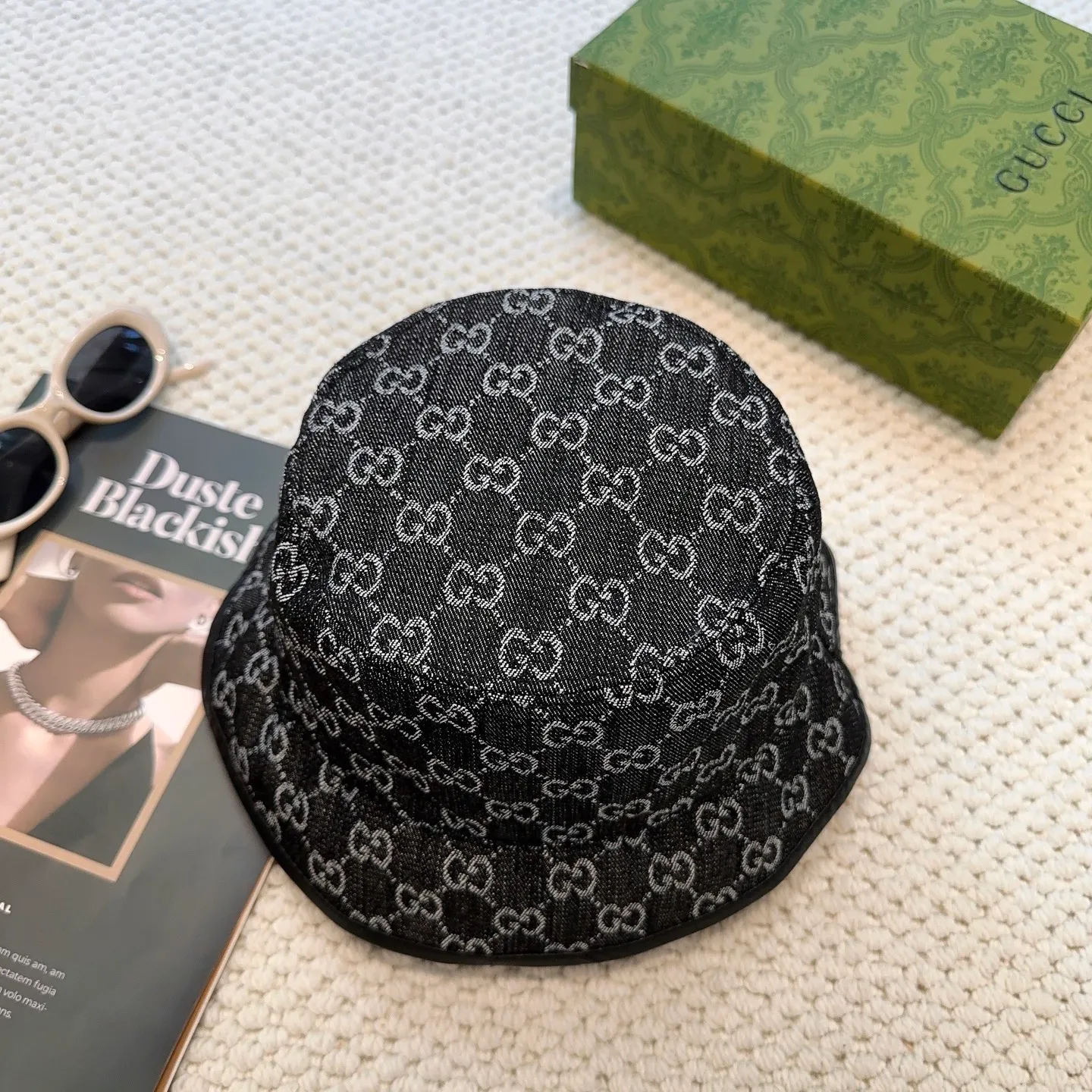 P90 original order quality GUCCI Gucci bucket hat👒Official website new product Gucci bucket hat is coming. The craftsmanship is very exquisite, high-end and classy! Low-key luxury, easy to carry! Running volume!