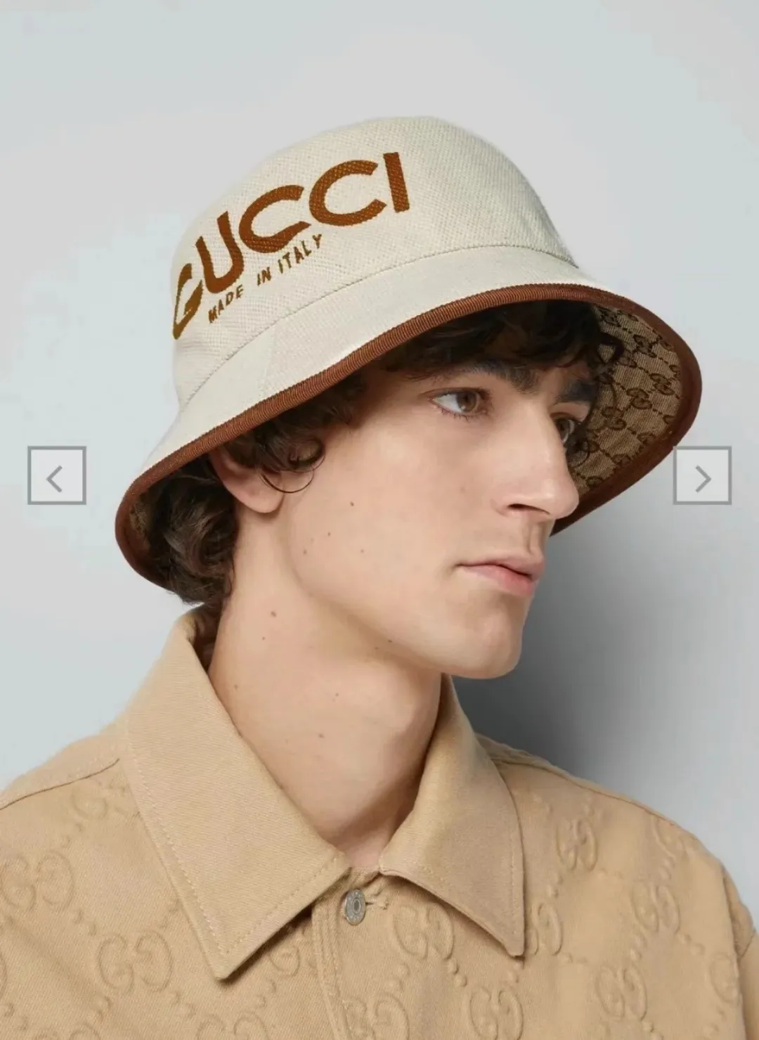 P60 GUCCI Gucci 2025 counter new simple embroidered fisherman hat, very trendy! Casual and sports style, classic production, super easy to match!
