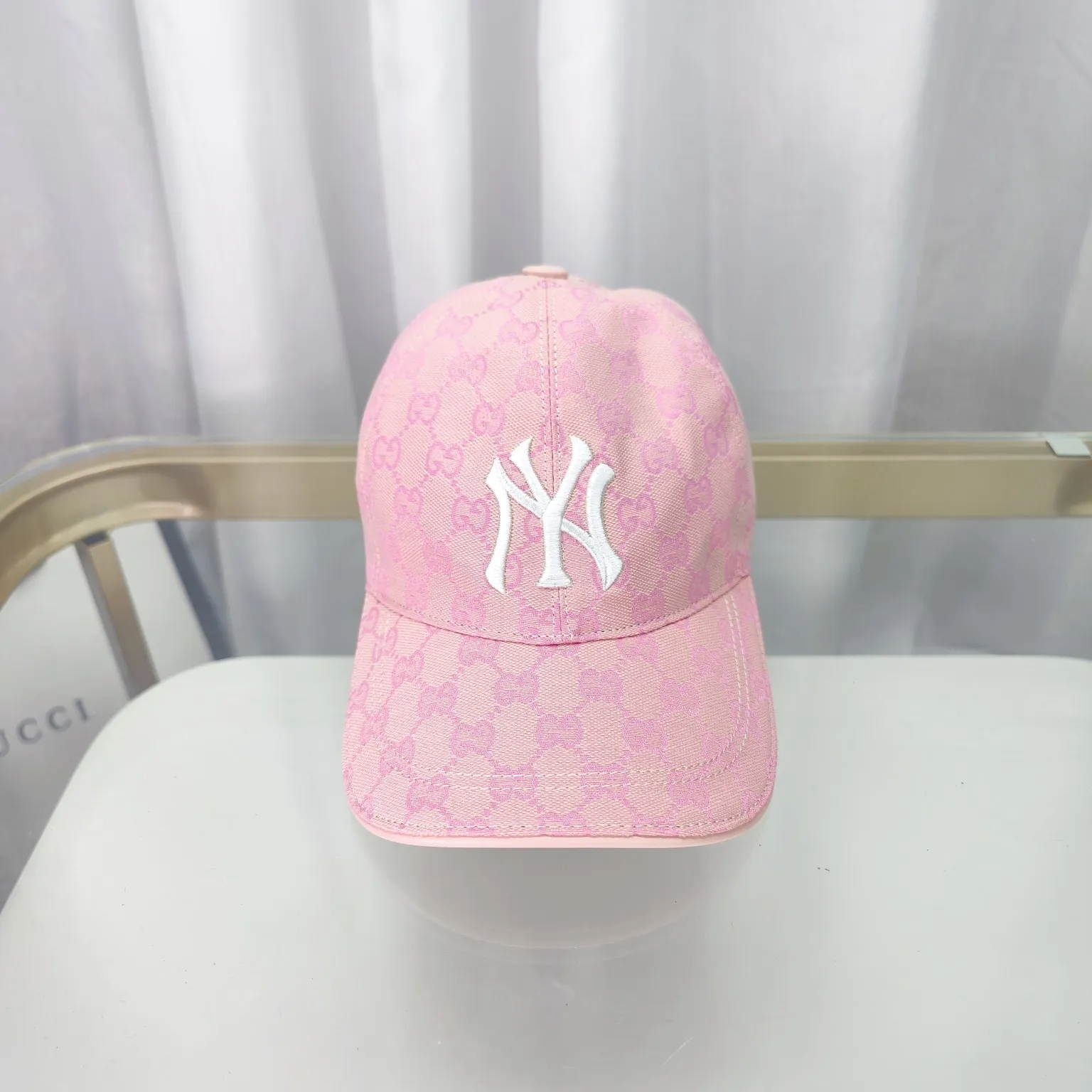 p 45 Ny co-branded Gucci high version original single pair flower baseball cap