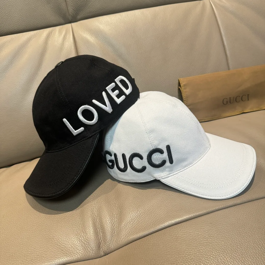 P160, Gucci's new original baseball cap, Loved series, 1:1 mold customization, heavy embroidery, details comparable to counters, original canvas fabric + first-layer cowhide, great quality! The first choice for handsome men and beautiful women, fashionable and versatile. Basic head circumference 56, adjustable patch