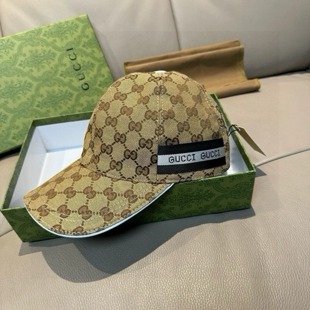 p90, Gucci (Gucci) new spring and summer original baseball cap, logo webbing, 1:1 mold customization, original canvas + first-layer cowhide, popular purchasing agent, versatile style for men and women, great quality! The basic head circumference is 56cm, and the patch is adjustable.