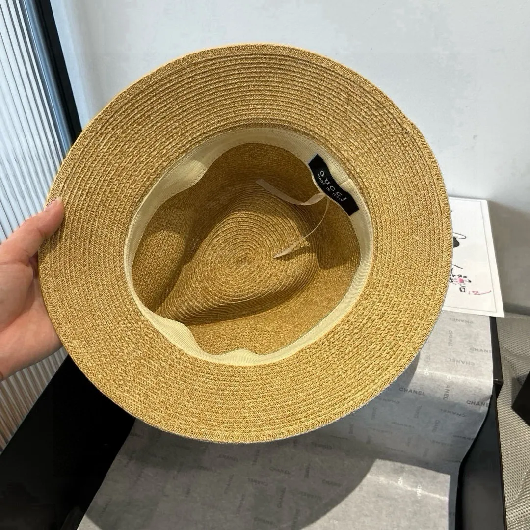 💰150¥ Gucci new flat top hat, small sun hat, head circumference 57cm