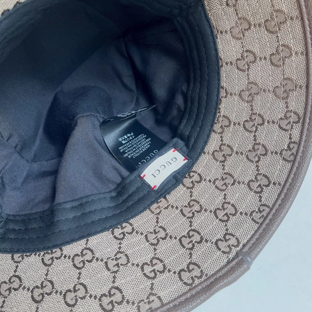 p66 gucci new fisherman hat, denim sun hat, foldable, head circumference 57cm, can be worn by men and women