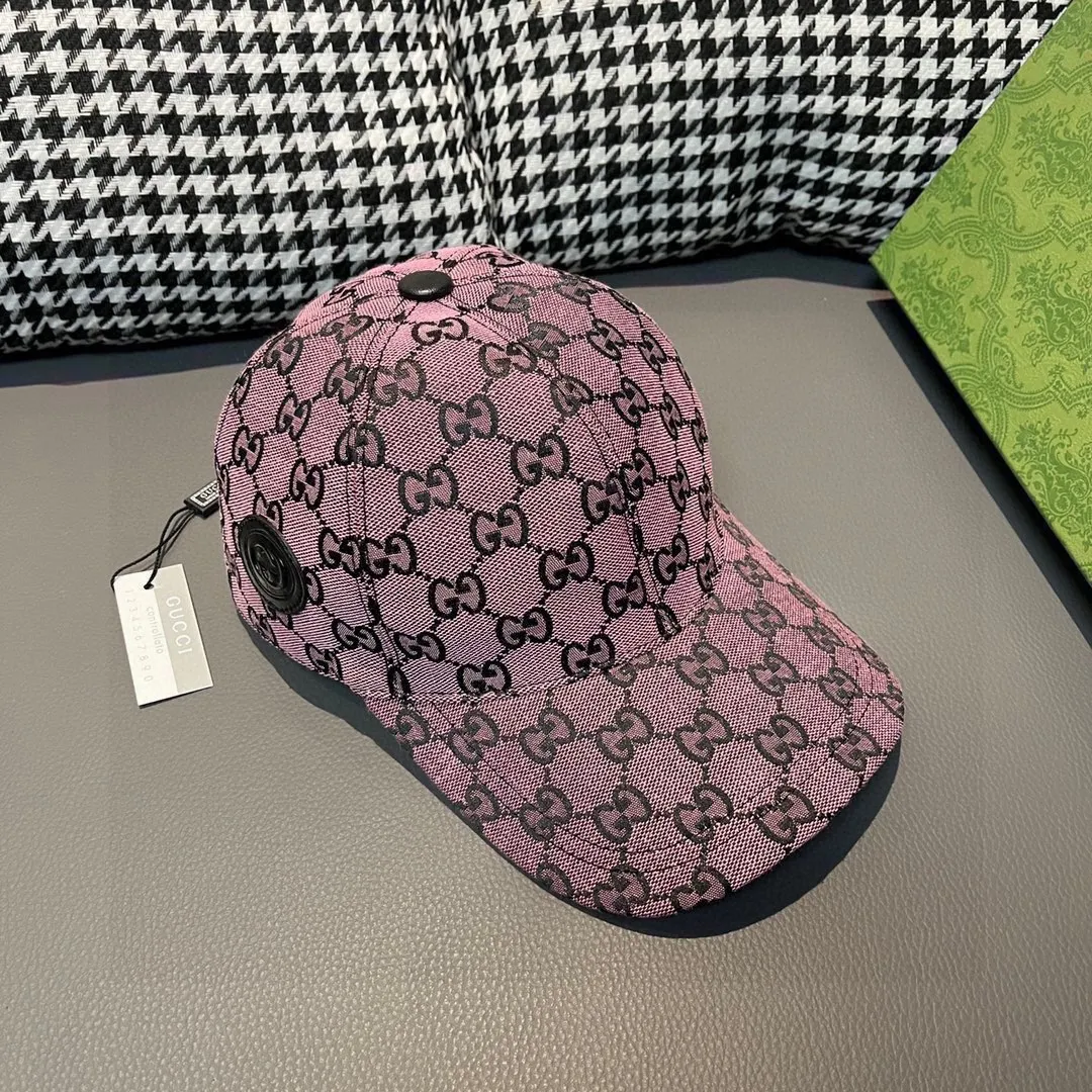 🉐️90, Gucci (Gucci) new original baseball cap, Multicolor series canvas baseball cap! The latest model from the counter, 1:1 genuine mold opening, original canvas fabric + first layer of cowhide, original factory quality! The quality is great, the basic head circumference is 56cm, and the patch is adjustable.
