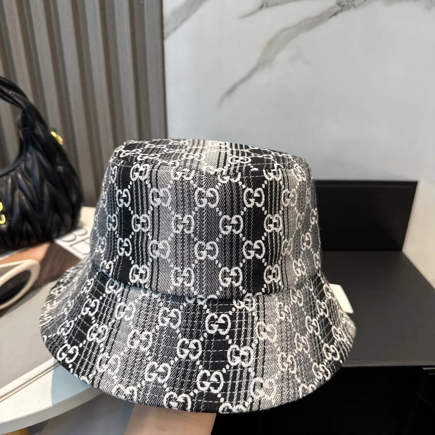 P70 GUCCI 2025 counter new jacquard fisherman hat, very trendy! Casual and sports style, classic production, super easy to match! Look small
