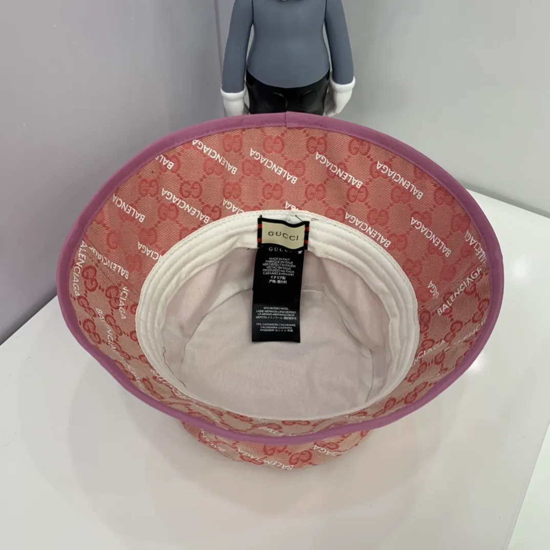 P80 GUCCI Gucci co-branded 2021 new style reversible fisherman hat at the counter simultaneously, hot model shipped, super easy to match, new model on the shelves