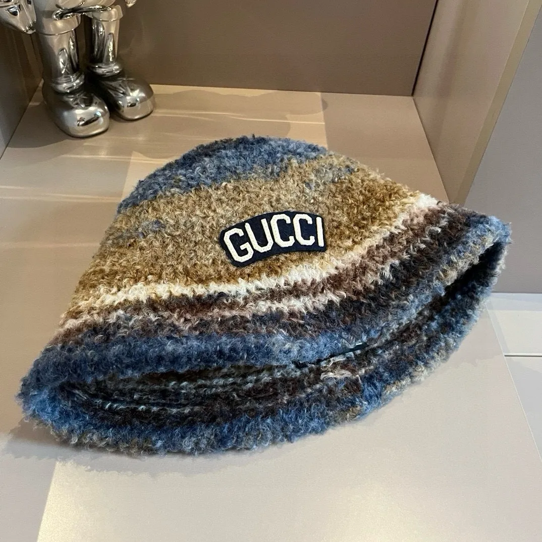 💰100¥ Gucci new lamb wool bucket hat, head circumference 57vm