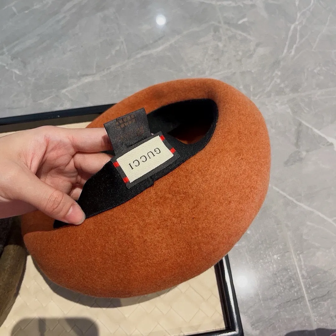 💰110¥ Gucci wool beret, pumpkin hat, super genuine 100% wool fabric, head circumference 57cm
