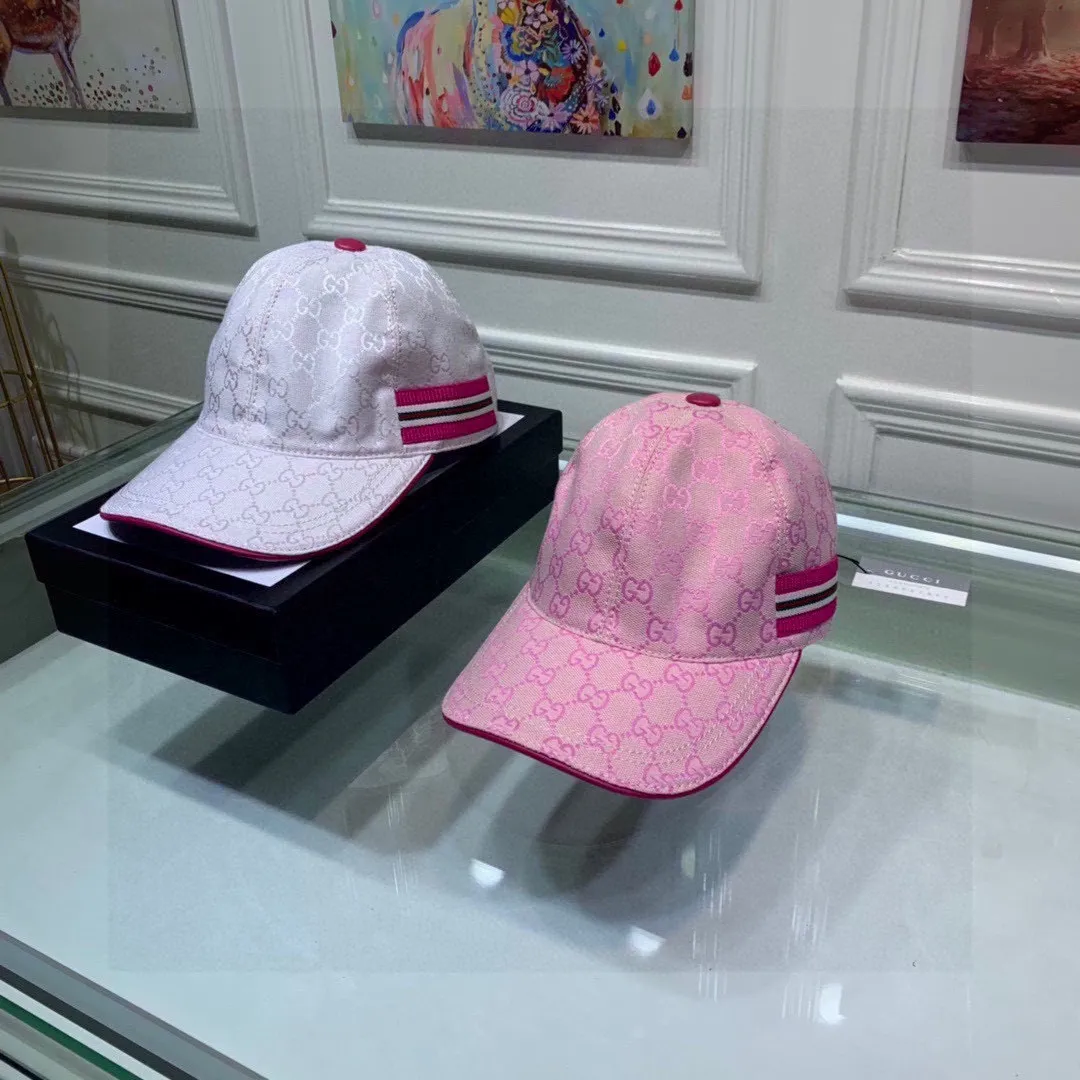 🉐90., Gucci (Gucci) 2021 new original baseball cap😍😍1:1 mold opening and customization at the counter! Original canvas fabric + first-layer cowhide, light and breathable! Actual photo, suitable for men and women, basic head circumference 56cm, adjustable patch.