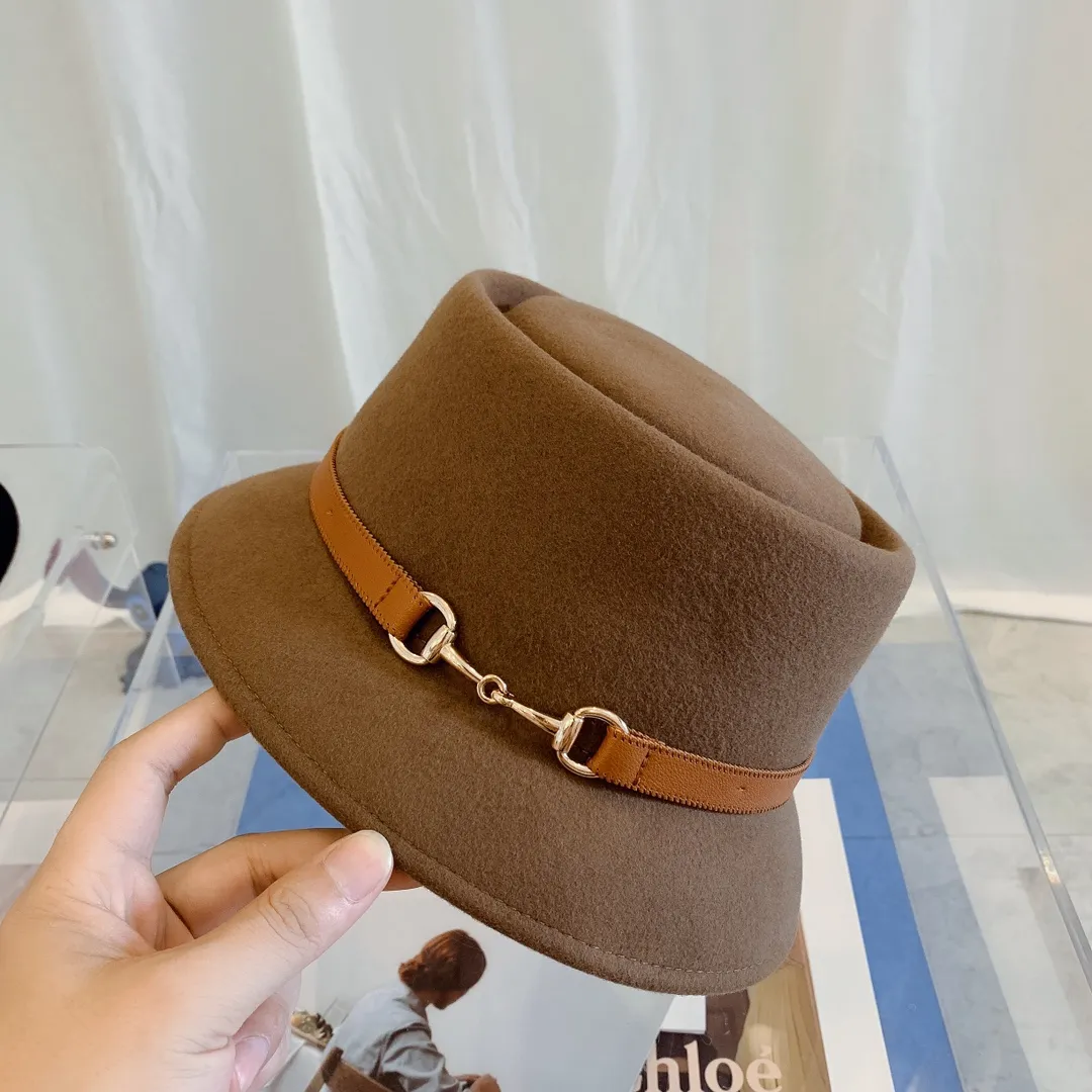 P130 GUCCI Paris flat-top double F webbing wool top hat 🎩 High-end wool top hat series, large-brimmed top hat, very concave shape, a top hat with full aura 🎩 Material: 100% wool Head circumference: 58cm