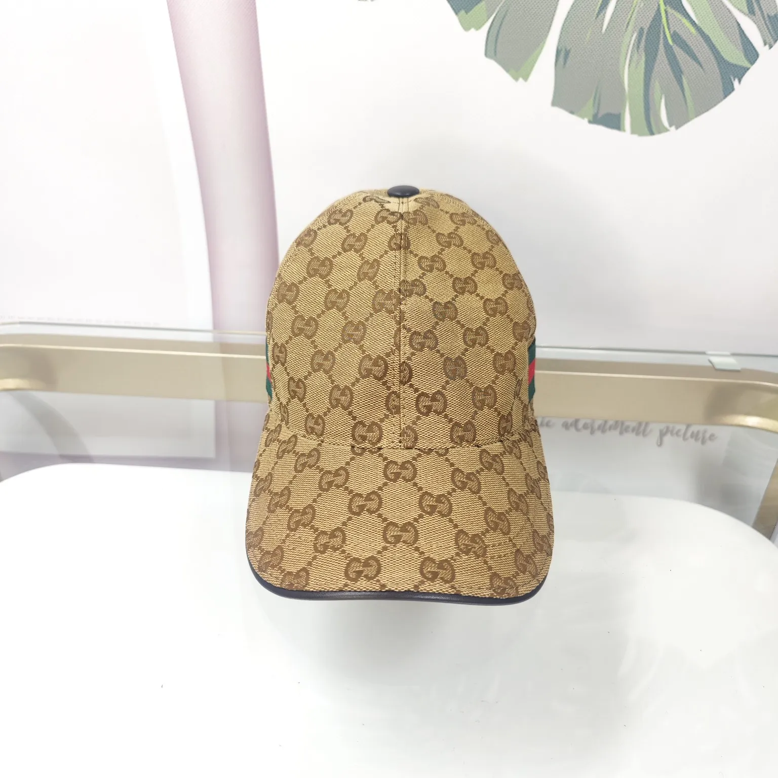 Batch 90 GUCCI--🐍Snake official website same style high version original single pair flower baseball cap