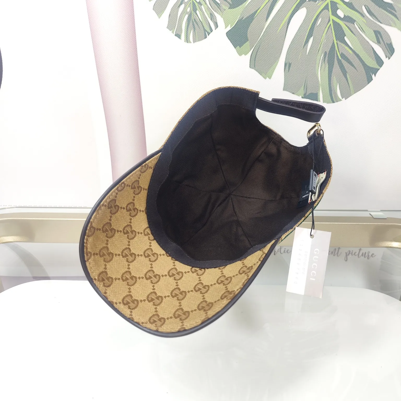 Batch 90 GUCCI--🐍Snake official website same style high version original single pair flower baseball cap