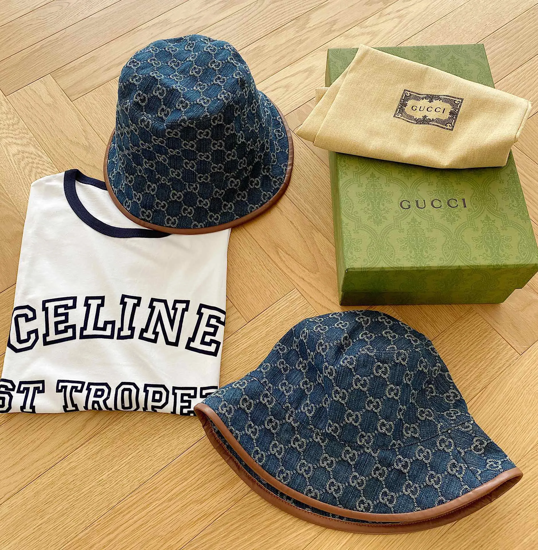 Special batch of 100 (high version) Gucci/2021 The most popular fisherman hat at the moment. The high version is now shipping. Upgraded version. New denim jacquard fisherman hat basin hat for men and women. The hat body is made of denim fabric. Jacquard craftsmanship. Retro design. The market version is full of trend elements from the inside to the outside. The full logo brings fashion to the extreme. Wear it when you go out. The number of heads turning is only for you. There is a hat logo inside the hat and fine workmanship. There is no doubt that the quality of the original item is full of fashion and high-end sense.