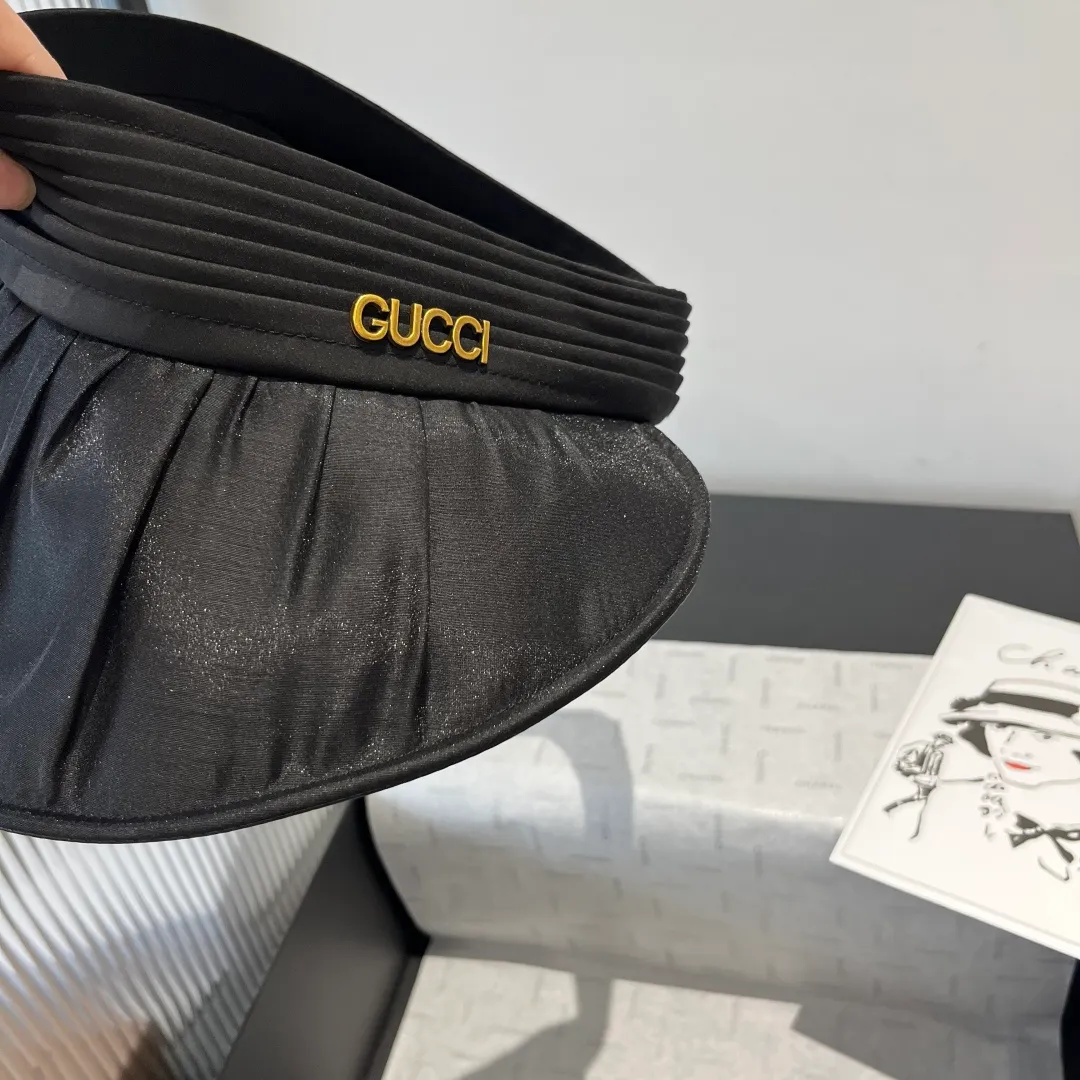 💰110¥ Gucci new shell hat, empty top sun hat, foldable, easy to carry when traveling
