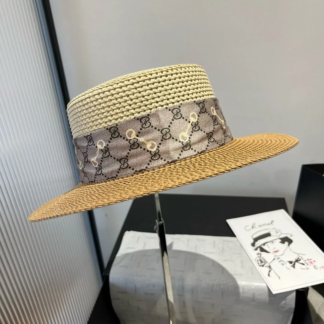 💰120¥ Gucci new flat top hat, small sun hat, head circumference 57cm