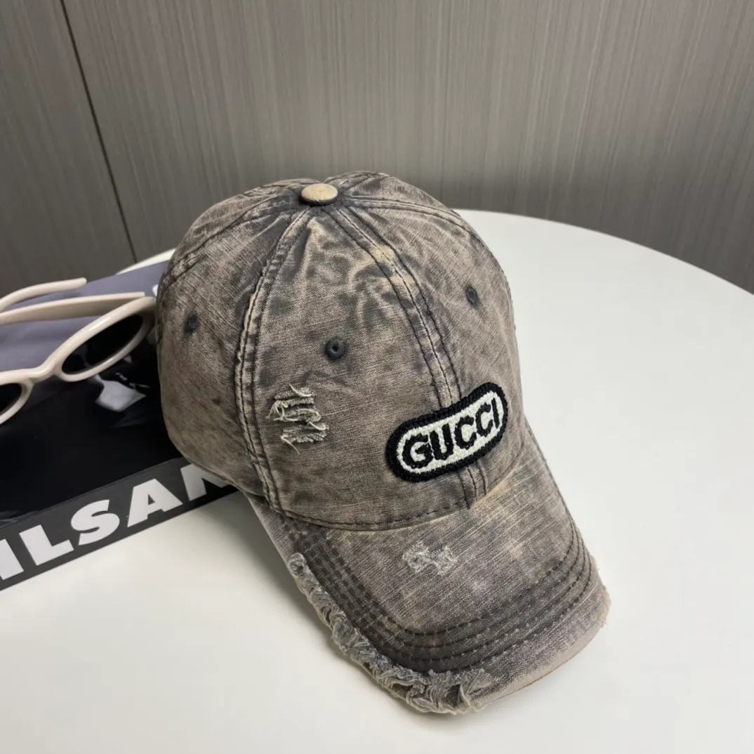 P56 Gucci～25 new spring model, simple and high-end baseball cap, new process washing, retro color, customized version!