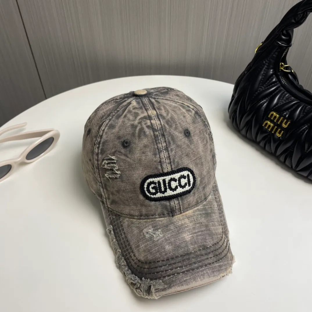 P56 Gucci～25 new spring model, simple and high-end baseball cap, new process washing, retro color, customized version!