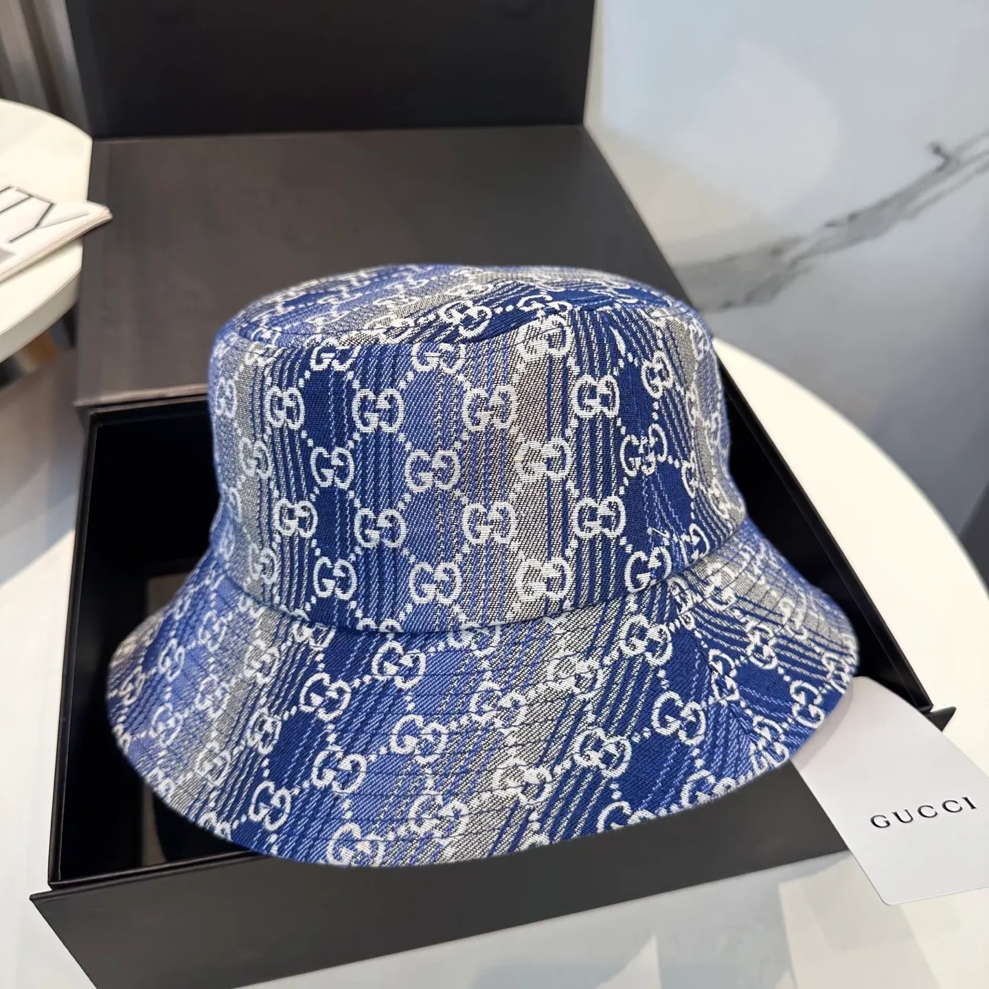 P64 GUCCI 2025 counter new jacquard fisherman hat, very trendy! Casual and sports style, classic production, super easy to match! Look small