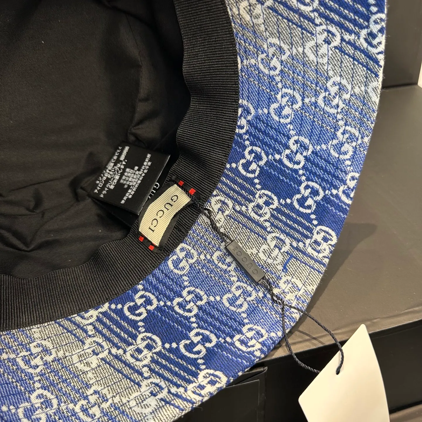 P64 GUCCI 2025 counter new jacquard fisherman hat, very trendy! Casual and sports style, classic production, super easy to match! Look small