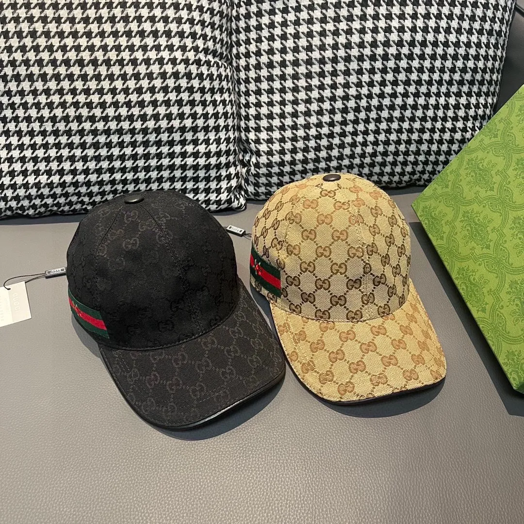 🉐️90, Gucci (Gucci) classic original baseball cap, flower webbing, 1:1 mold customization at the counter, the highest version, original canvas fabric + first-layer cowhide, light and breathable! Photographed in real life, suitable for men and women in all seasons, basic head circumference 56cm, adjustable patches.