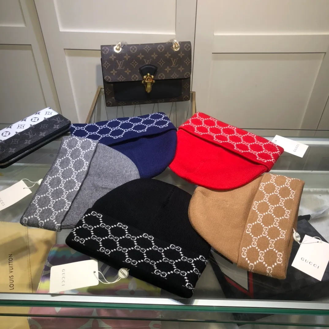P80 with dust bag GUCCI original single hat official website new product love][love] wool cashmere double-layer hat😱😘warm and fashionable, simple and generous, more fashionable and high-end!