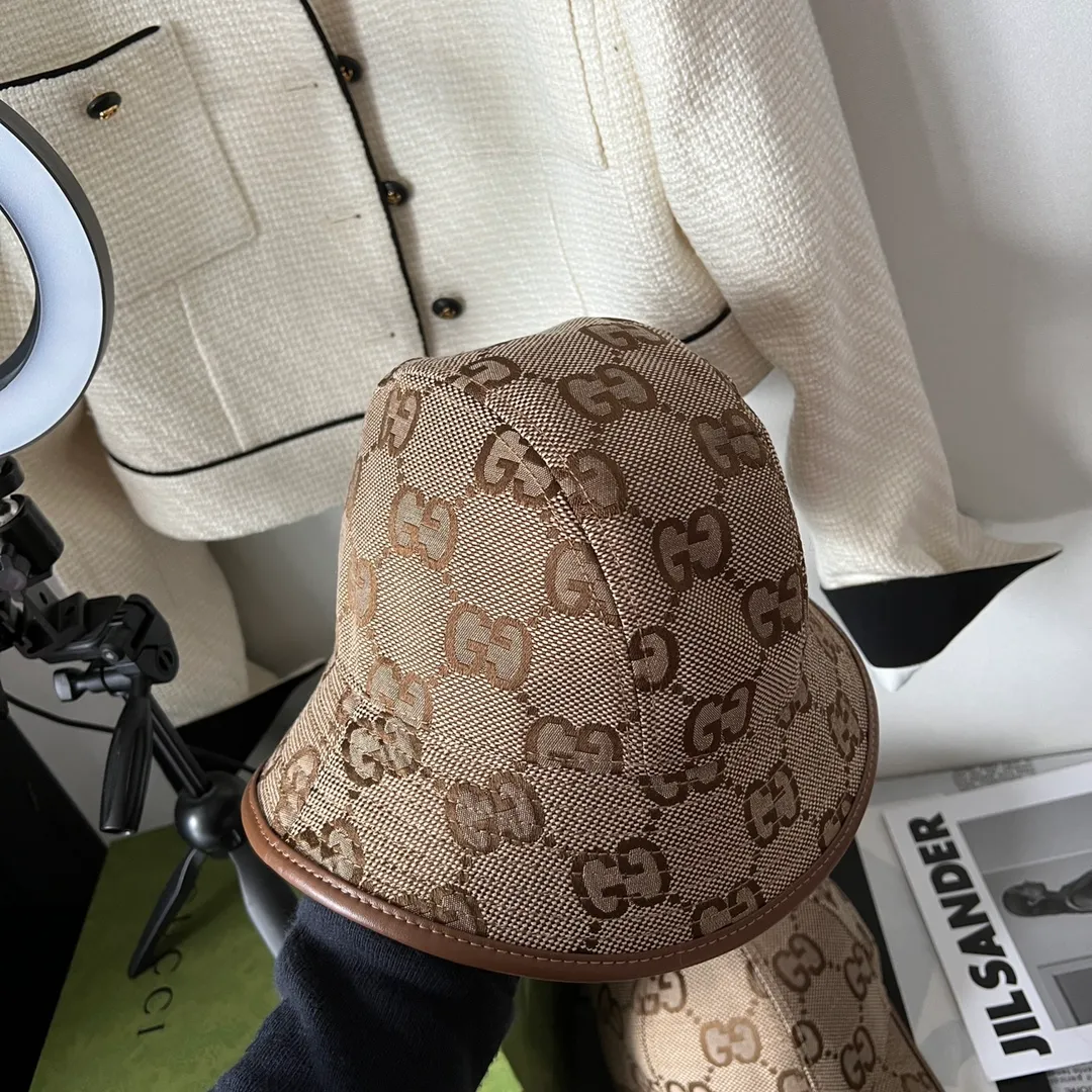 P60 New Gucci Presbyopic❀ Series Fisherman Hat❤️ Baseball Cap❤️ The feeling of love at first glance💗Versatile style, the highest quality in the market, unambiguous printing! Hang tag complete with three labels🎬