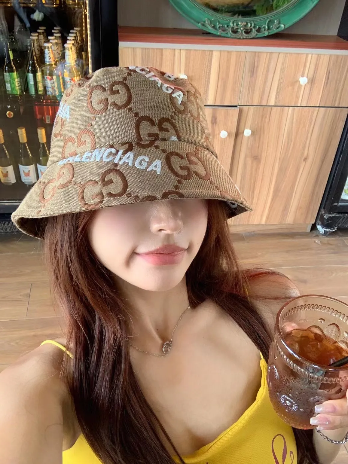 💰70¥ Gucci Balenciaga co-branded bucket hat