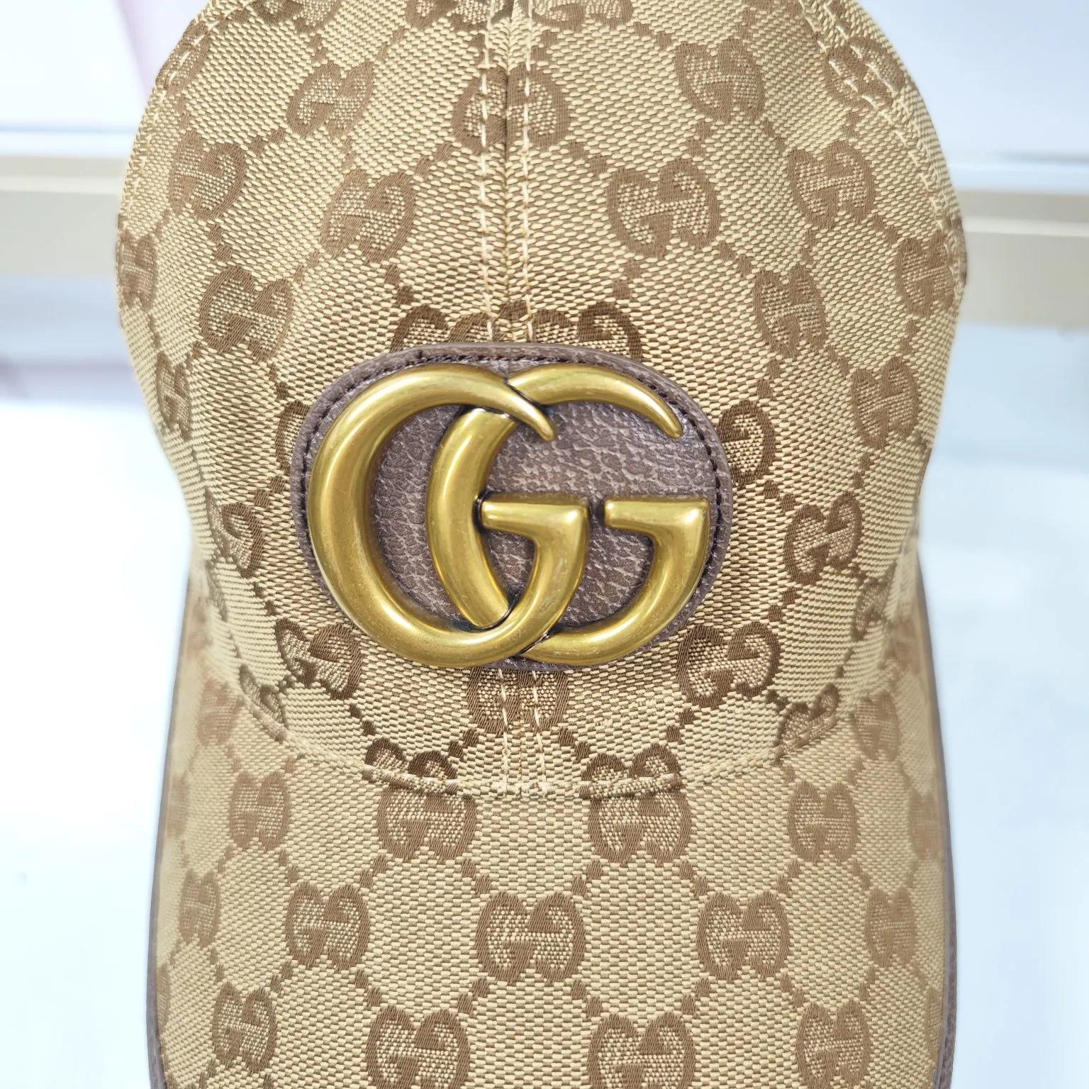 Batch 90 GUCCI--high version original single pair flower official website baseball cap, look for my big hardware exclusive model [fireworks]