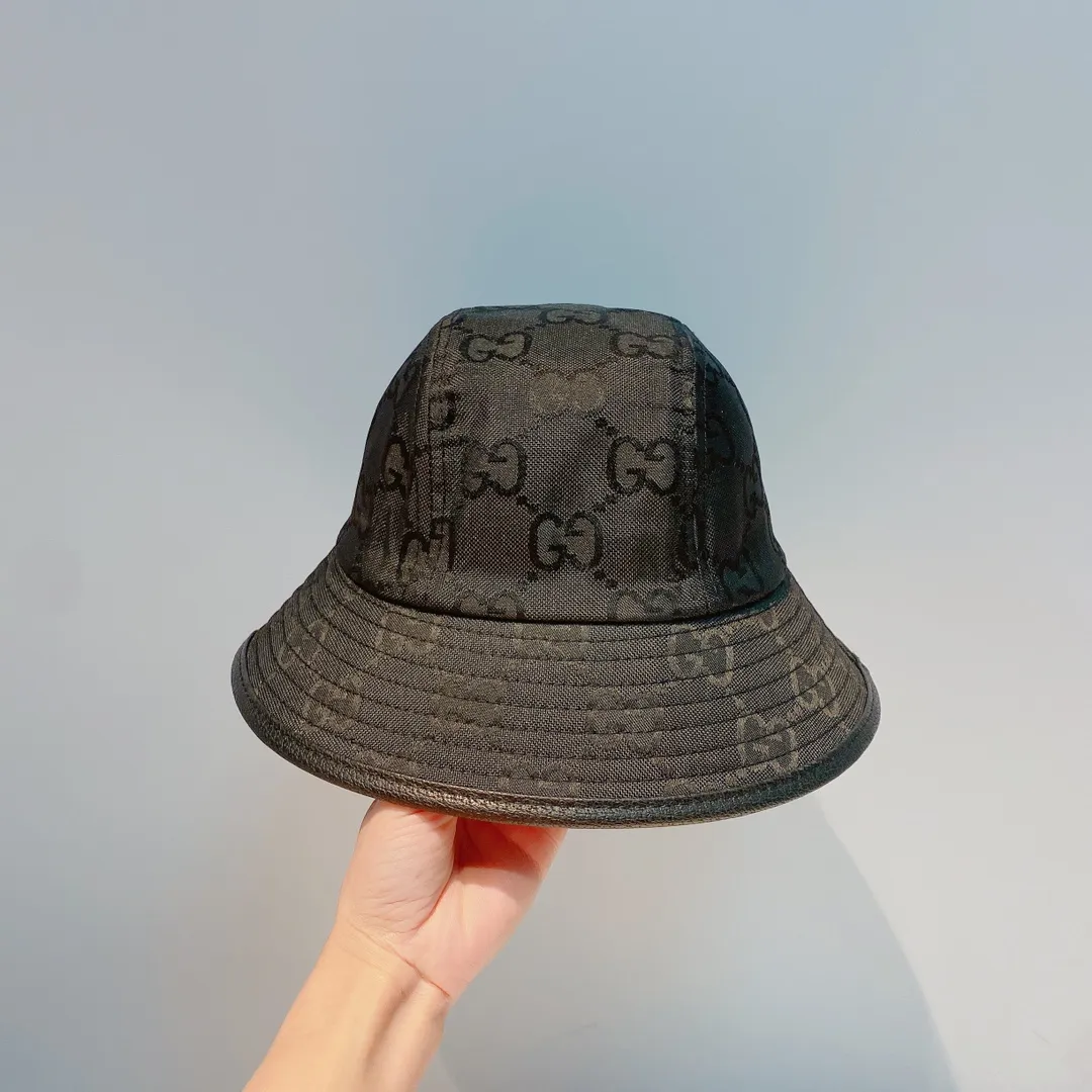 Special run amount 80¥ Gucci 2022 new fisherman hat at Gucci counter, same style for men and women, black and brown, head circumference 57cm